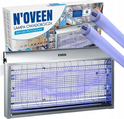Zdjęcie produktu dla MOCNA LAMPA OWADOBÓJCZA na OWADY KOMARY MUCHY PUŁAPKA NA MUCHY ĆMY N'OVEEN