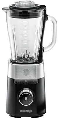 Image de Mixeur sur pied ROMMELSBACHER, 1200W, 22 000 tr/min, 8 vitesses + fonction pulse, réservoir en verre de 1,5L, idéal pour les milkshakes et les smoothies. (Modèle : sw-ed)