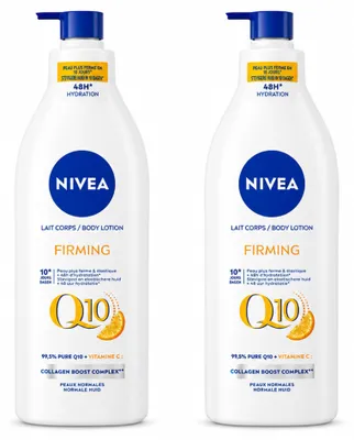 Produktbild von 2 x NIVEA Q10 straffende Bodylotion – mit Vitamin C – für normale Haut – 400 ml - Vorteilspackung - 2 Stücke