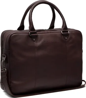 Produktbild von The Chesterfield Brand Businesstasche Laptoptasche mit Laptopfach Boston Laptopbag Brown dunkelbraun