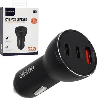 Zdjęcie produktu dla Ecobox Szybka Ładowarka Samochodowa 78W 2Xpd + Usb