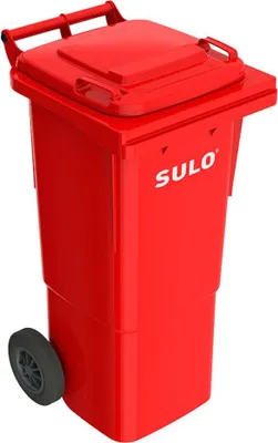 Produktbild von 60 Liter Sulo Mülltonne, Mülleimer, Abfalltonne, Großmüllbehälter rot (60 Sulo rot)