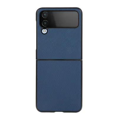 Obrázek produktu pro Pro Samsung Galaxy Z Flip4 5G Carbon Case Pouzdro na mobilní telefon Blue Cover Case