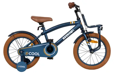 Produktbild von Aventuri 2Cool 3.0 Jungenfahrrad 16 Zoll, Kinderfahrrad für 4 bis 6 Jahre, 100-115 cm, Mit Stützrädern, Blau