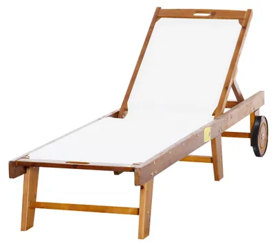 Produktbild von Outsunny Sonnenliege Gartenliege verstellbar Liegestuhl Gartenmöbel Relaxliege