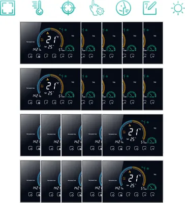 Produktbild von 20X Intelligent Raumthermostat Thermostat fußbodenheizung Warmwasserbereitung 5+1+1 sechs Perioden programmierbarer Thermostat Wandthermostat Digital LCD mit Sperrfunktion 95-240 V