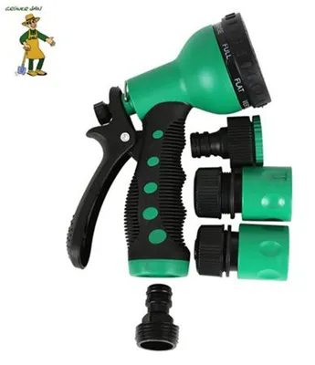 Produktbild von Multifunktions-Gartenbrause-Set Gartenspritze Handbrause Adapter 7 Funktionen