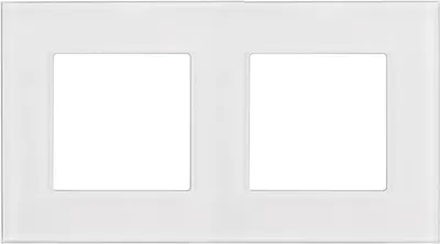 Immagine prodotto di pannello con cornice in vetro a 2 pieghe 157x86mm per presa teck Presa a muro modulare a incasso Presa a muro a incasso (cornice in vetro a 2 pieghe per presa a muro, bianco)