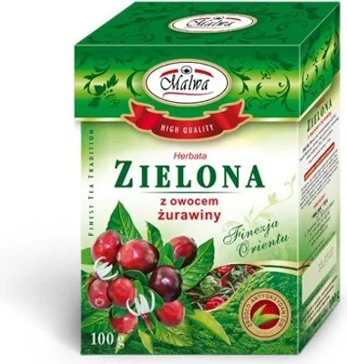 Produktbild von Grüner Tee mit Preiselbeeren 100g MALWA