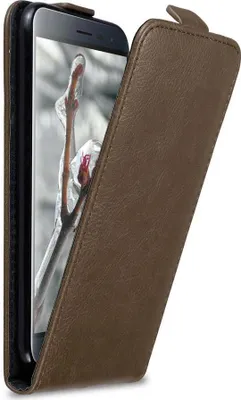 Obrázek produktu pro Cadorabo pouzdro pro Asus ZenFone 3 (5,2") Ochranný kryt v hnědé barvě Flipové pouzdro Kryt na mobil