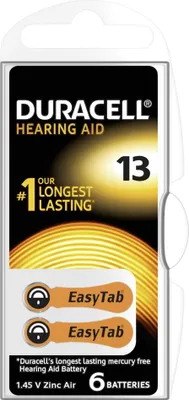 Produktbild von 60x Duracell Activair Typ 13 Orange Hörgerätebatterien