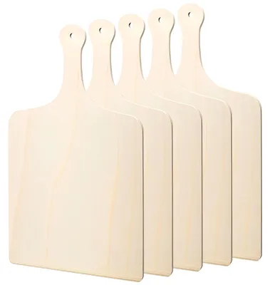 Image de Pizzaschep en bois - 42 x 30 cm - Planche à pizza - Planche à découper - Plateau de service - Robuste et durable - Plaque à pizza