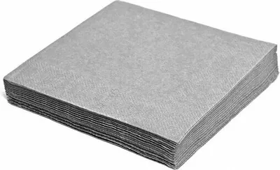 Produktbild von 1000x Servietten 33 x 33 cm 1/4-Falz 3-lagig grau