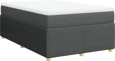 Obrázok produktu pre vidaXL Boxspring posteľ s matracom Tmavo šedá 120x200 cm Látka