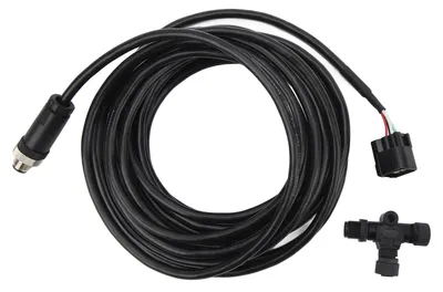 Image de pour câble d'interconnexion NMEA 2000 Marine M12 5 broches, 7 m, interface moteur avec connecteur en T