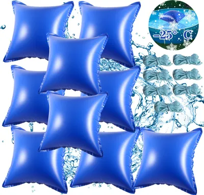 Produktbild von Ikodm Poolkissen 120x120cm | Winterkissen für Pool | Luftkissen Poolabdeckung Quadratisch | Frostbeständig bis -25°C | PVC Material | 9 Stück