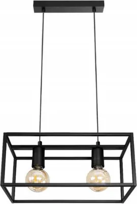 Produktbild von Moderne Hängende Lampe Horus 2861/Z-B-2 Schwarz Elegante Beleuchtung Minimalistisch Design Metall IP20 Höhenverstellbar E27 2