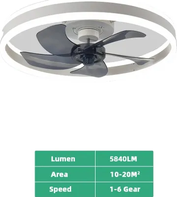 Produktbild von Deckenventilator, Smart Control, 6-Geschwindigkeitsbetrieb, WEISS