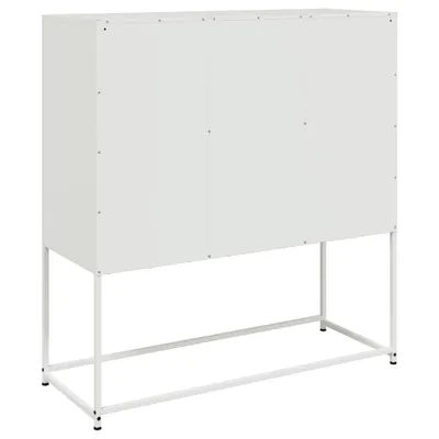 Obrázek produktu pro Příborník bílý 100,5 x 39 x 107 cm ocel