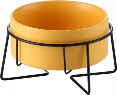 Obrázek produktu pro PETSTORY Elegantní keramická miska žlutá pro psy/kočky
