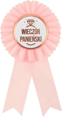 Zdjęcie produktu dla Identyfikator na wieczór panieński jasnoróżowy (impreza, bal przebierańców)