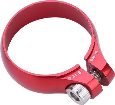 Image de Collier de serrage à vis pour vélo 31,8 mm pour tige de selle 27,2 Superlicht (rouge)
