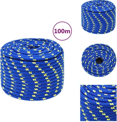 Obrázek produktu pro vidaXL Lodní lano modré 12 mm 100 m polypropylen - Lana