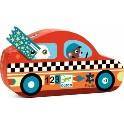 Image de DJECO Puzzle voiture de course 16 pièces