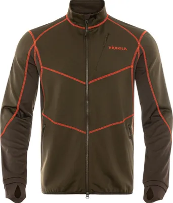 Produktbild von Härkila Scandinavian fleece jacket  Willow green/Shadow brown, Größe:M