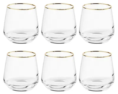 Produktbild von BUTLERS Wasserglas TOUCH OF GOLD 6er-Set