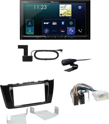 Produktbild von Pioneer SPH-DA230DAB CarPlay Android Auto Einbauset für Mitsubishi Space Star