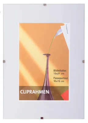 Produktbild von Rahmenloser Bilderrahmen 15x21cm Fotorahmen Bilderhalter Cliprahmen Rahmen