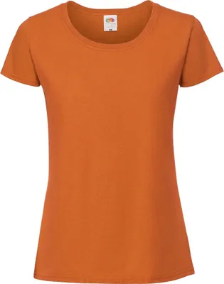 Produktbild von Fruit Of The Loom Damen Premium T-Shirt BC3945 (L) (Neonorange)