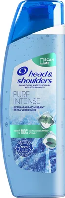 Obrázok produktu pre Šampón proti lupinám Head & Shoulders Pure Intense 250ml s mentolom Osviežujúci pocit