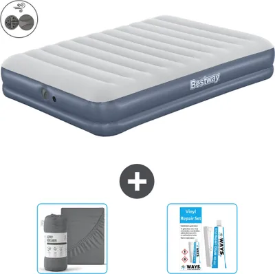 Produktbild von Bestway Luftmatratze - 2-Personen - 152 x 203 x 36 cm - Blau - Inklusive Zubehör