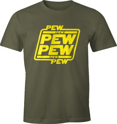 Produktbild von Herren T-Shirt Pew Pew Pew Fun-Shirt Moonworks® army M