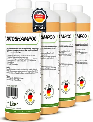 Produktbild von Flotex Autoshampoo Konzentrat, 4 x 1L Auto Car Shampoo Reiniger