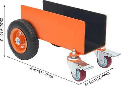 Produktbild von Plattentransportwagen - Plattenwagen 300 kg - Legierter Stahl - Luftreifen 20,32 cm - Größe 45×31,5×25,5 cm