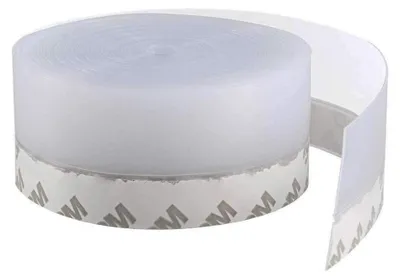 Silikon-Dichtungsstreifen 10 m, transparent, selbstklebend, 3,5 cm