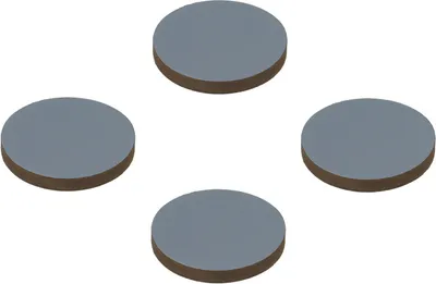 Produktbild von METALTEX 297262080 Möbelgleiter rund Ø 40 mm 4 Stk.