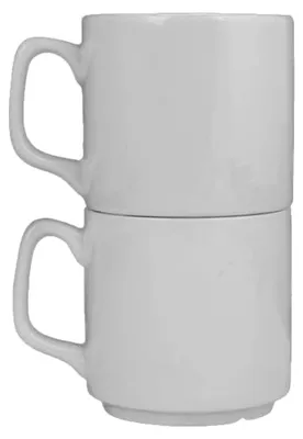 Produktbild von Porzellan Trinkbecher 0,25 l, stapelbar, Weiß, 24 Stück