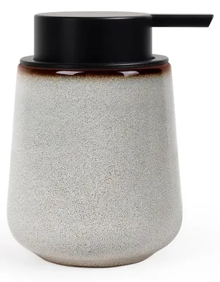 Image de Distributeur de savon en céramique, couleur beige