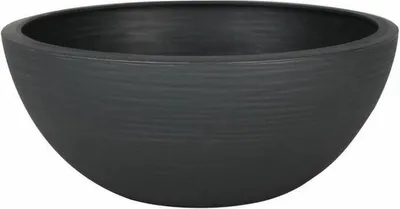Zdjęcie produktu dla Doniczka EDA 547020 szara antracytowa plastikowa Ø 30 cm