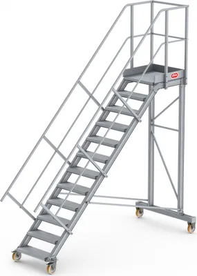 Produktbild von Altrex Podesttreppe fahrbar 45° 12 Stufen