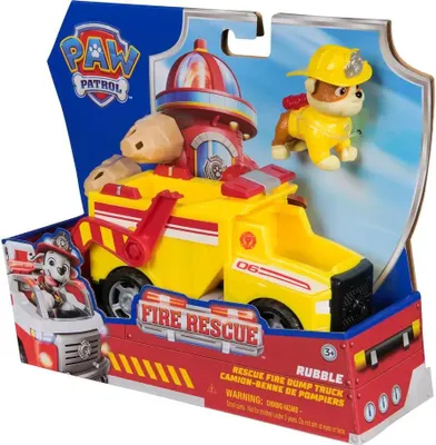 Zdjęcie produktu dla PAW Patrol PAW VHC Fire Rsc Lrg Vhc Rubble GML, Wywrotka, 3 lat(a), Plastik, Czerwony, Żółty