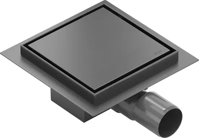 Zdjęcie produktu dla Mexen Flat-Q M13 wpust podłogowy kwadratowy 12 x 12 cm, gun gray szczotkowany - 1E10012