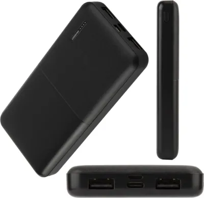 Produktbild von Powerbank Setty 10000 mAh schwarz power bank externer Akku Ladegerät  USB Smartphone für Huawei iPhone Samsung