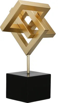 Immagine prodotto di Gilde Dekoobjekt, "Connect", Metall, goldfarben, VE 1, L. 21 cm, B. 23 cm, H. 40 cm 69859 4063387698594