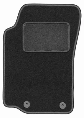 Image de Tapis conducteur en moquette pour Peugeot 306 1993-2001 (cabriolet) – 1 pièce, gris graphite, sur mesure – Wielganizator LUX