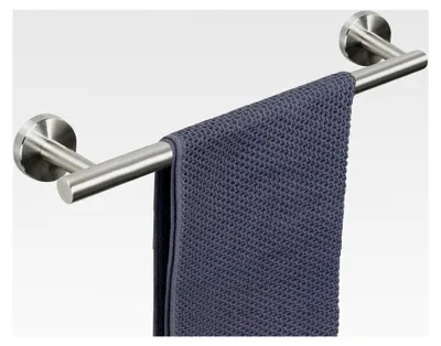 Produktbild von Handtuchstange für das Badezimmer, Badzubehör, Edelstahl-Duschtuchhalter zur Wandmontage (1 Stück, gebürstetes Nickel, 40,6 cm)